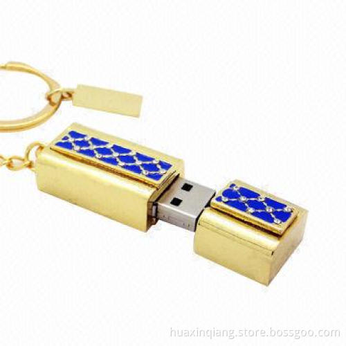 Diamond Jewelry USB Drive, 128MB-64GB Capacity, User-defined Color, USB 2.0, 5-year Warranty